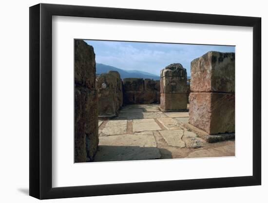 Pillar-crypt of the Minoan Royal palace at Mallia, Bronze Age-Unknown-Framed Photographic Print