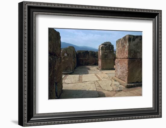 Pillar-crypt of the Minoan Royal palace at Mallia, Bronze Age-Unknown-Framed Photographic Print