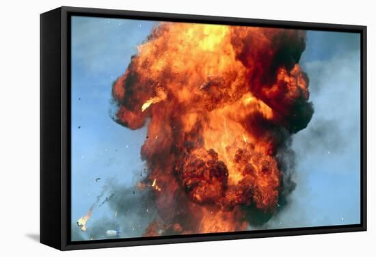 Pillar of Fire Due To Explosion-David Nunuk-Framed Premier Image Canvas