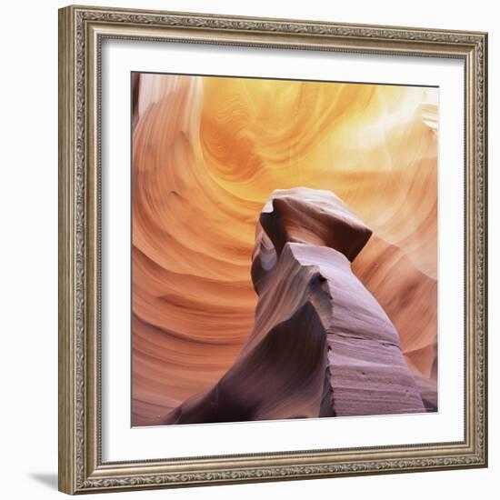 Pillar of Stone in Thin Lizy Canyon, a Slot Canyon, Arizona, USA-Tony Gervis-Framed Photographic Print