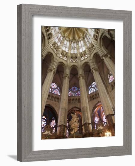 Pillars and Vaulted Roof in the Choir, Beauvais Cathedral, Beauvais, Picardy, France, Europe-Nick Servian-Framed Photographic Print