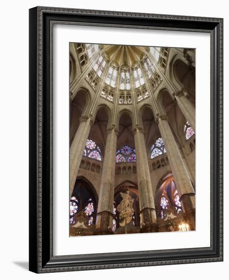 Pillars and Vaulted Roof in the Choir, Beauvais Cathedral, Beauvais, Picardy, France, Europe-Nick Servian-Framed Photographic Print