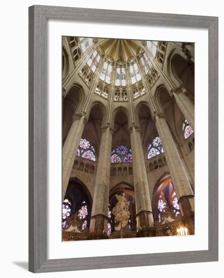 Pillars and Vaulted Roof in the Choir, Beauvais Cathedral, Beauvais, Picardy, France, Europe-Nick Servian-Framed Photographic Print