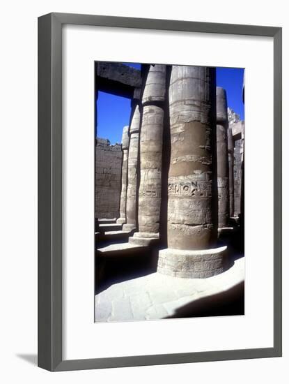 Pillars in the Great Hypostyle Hall, Temple of Amun, Karnak, Egypt, 14th-13th century BC-Unknown-Framed Giclee Print