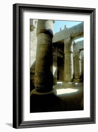 Pillars in the Great Hypostyle Hall, Temple of Amun, Karnak, Egypt, 14th-13th century BC-Unknown-Framed Giclee Print