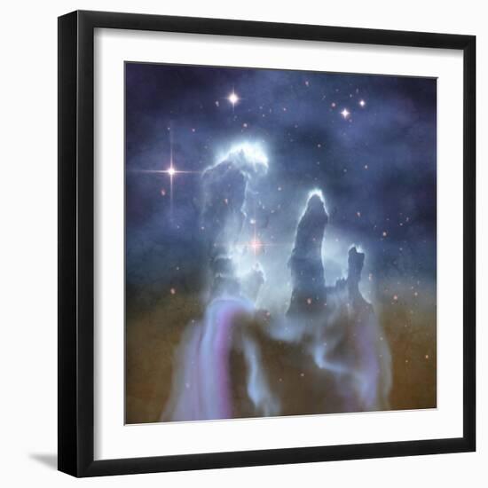 Pillars of Creation in the Eagle Nebula-Stocktrek Images-Framed Premium Giclee Print