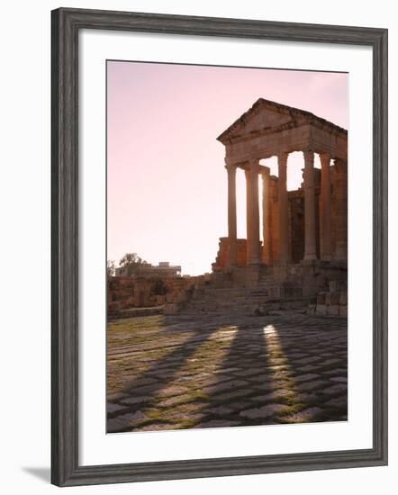 Pillars of the Church of St. Servus in the Roman Ruins of Sbeitla, Tunisia, North Africa, Africa-Dallas & John Heaton-Framed Photographic Print