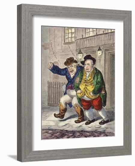 Pillars of the Consitution: Three O'clock & a Cloudy Morning, 1809 (Hand-Coloured Etching)-James Gillray-Framed Giclee Print