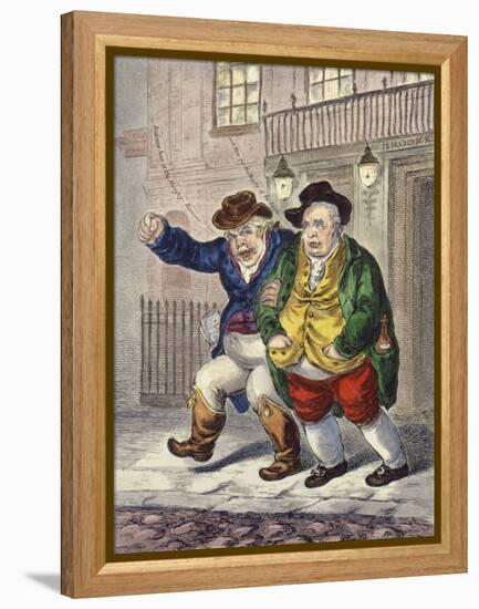 Pillars of the Consitution: Three O'clock & a Cloudy Morning, 1809 (Hand-Coloured Etching)-James Gillray-Framed Premier Image Canvas