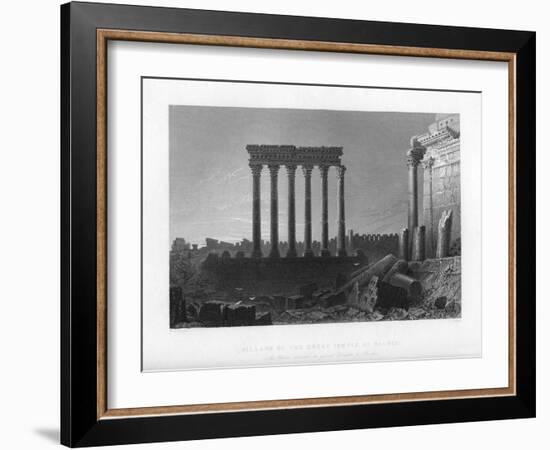 Pillars of the Great Temple at Balbec, 1841-J Sands-Framed Giclee Print