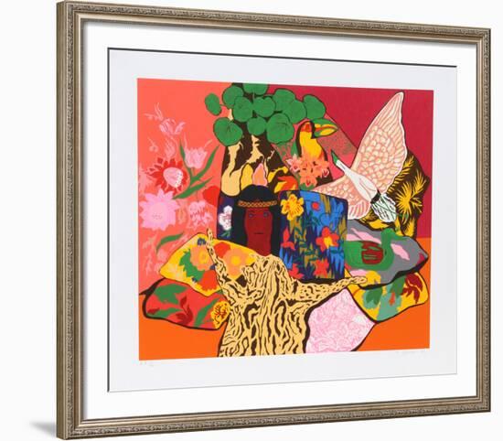 Pillow Jungle-Hunt Slonem-Framed Serigraph