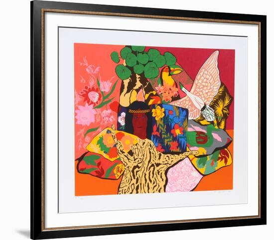 Pillow Jungle-Hunt Slonem-Framed Serigraph