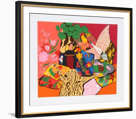 Pillow Jungle-Hunt Slonem-Framed Serigraph