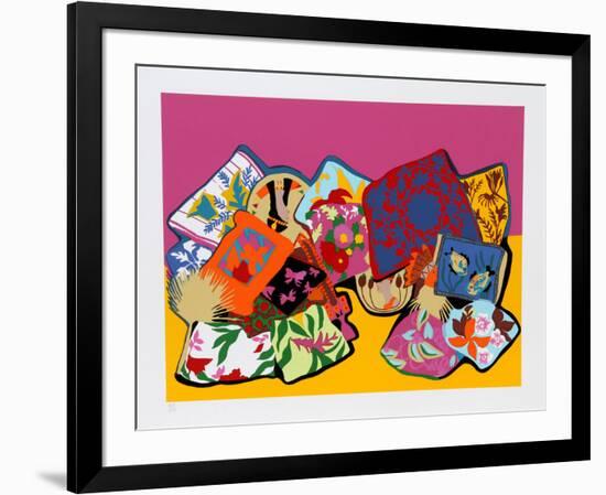 Pillow Painting-Hunt Slonem-Framed Serigraph