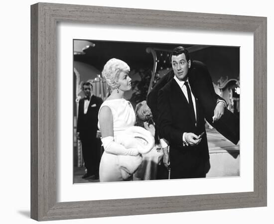 Pillow Talk, Doris Day, Nick Adams, Rock Hudson, 1959-null-Framed Photo