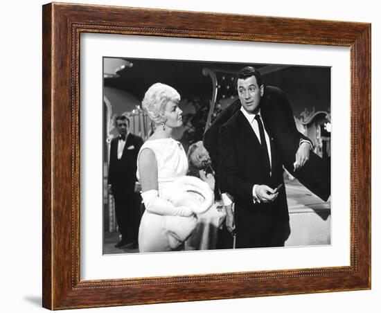 Pillow Talk, Doris Day, Nick Adams, Rock Hudson, 1959-null-Framed Photo