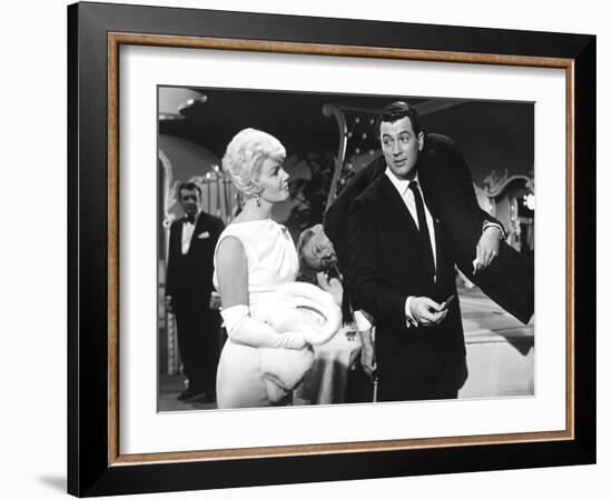 Pillow Talk, Doris Day, Nick Adams, Rock Hudson, 1959-null-Framed Photo