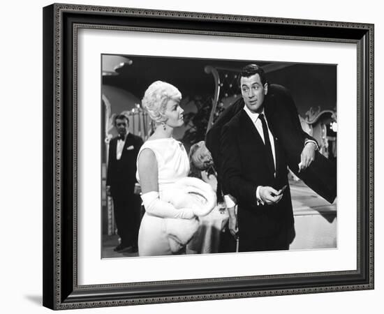 Pillow Talk, Doris Day, Nick Adams, Rock Hudson, 1959-null-Framed Photo