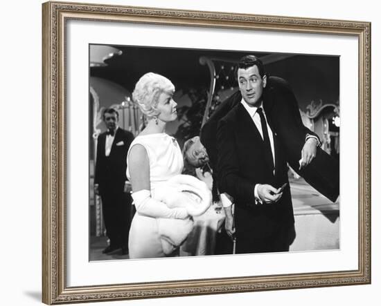 Pillow Talk, Doris Day, Nick Adams, Rock Hudson, 1959-null-Framed Photo