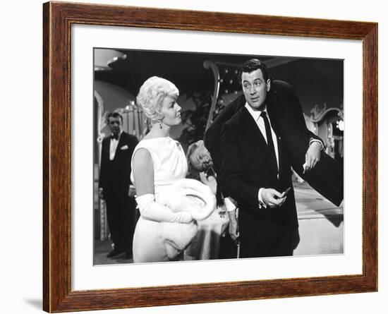 Pillow Talk, Doris Day, Nick Adams, Rock Hudson, 1959-null-Framed Photo