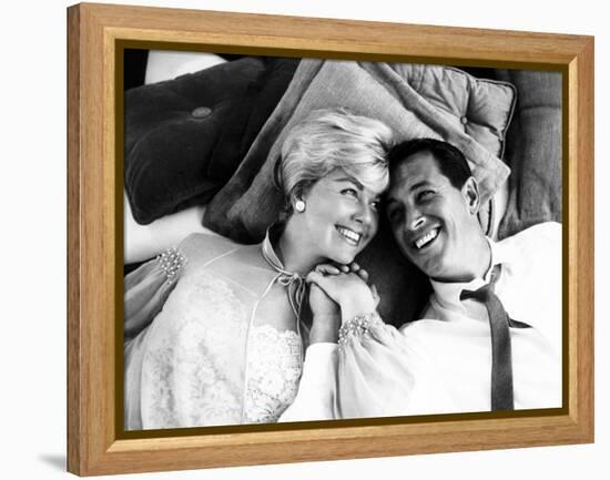 Pillow Talk, Doris Day, Rock Hudson, 1959-null-Framed Stretched Canvas