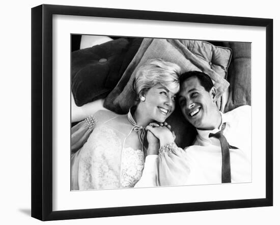 Pillow Talk, Doris Day, Rock Hudson, 1959--Framed Photo