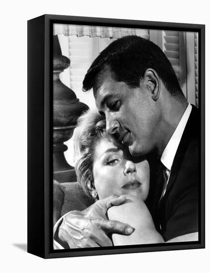 Pillow Talk, Doris Day, Rock Hudson, 1959-null-Framed Stretched Canvas