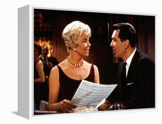 Pillow Talk, Doris Day, Rock Hudson, 1959-null-Framed Stretched Canvas