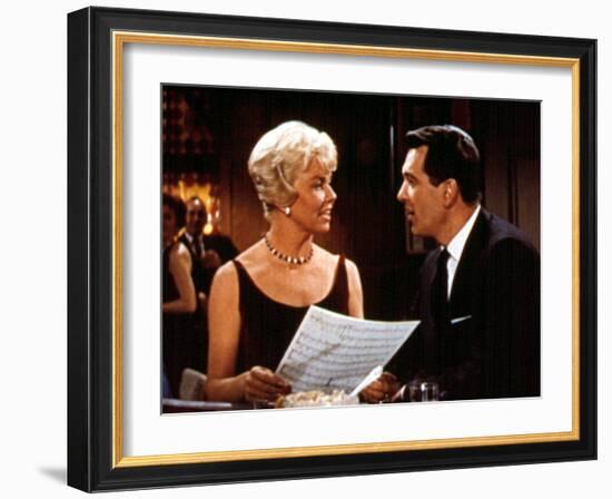 Pillow Talk, Doris Day, Rock Hudson, 1959-null-Framed Photo