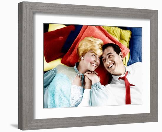 Pillow Talk, Doris Day, Rock Hudson, 1959-null-Framed Photo