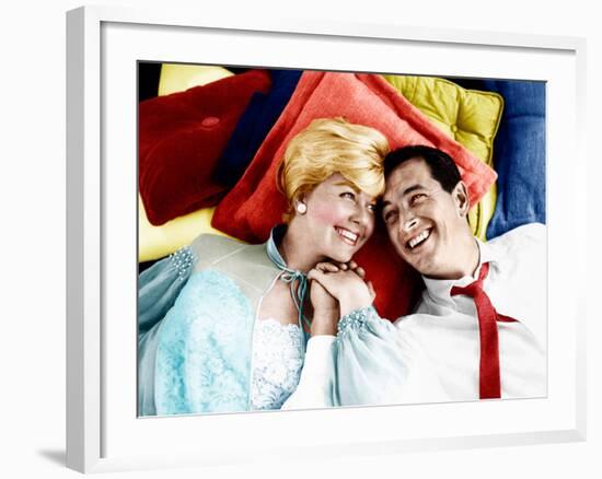 Pillow Talk, Doris Day, Rock Hudson, 1959-null-Framed Photo