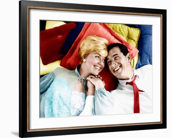 Pillow Talk, Doris Day, Rock Hudson, 1959-null-Framed Photo