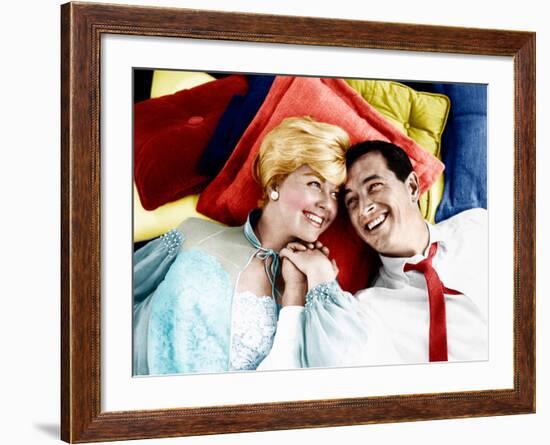 Pillow Talk, Doris Day, Rock Hudson, 1959-null-Framed Photo