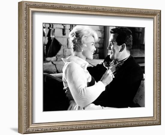 Pillow Talk, Doris Day, Rock Hudson, 1959-null-Framed Photo