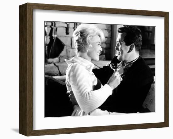 Pillow Talk, Doris Day, Rock Hudson, 1959-null-Framed Photo