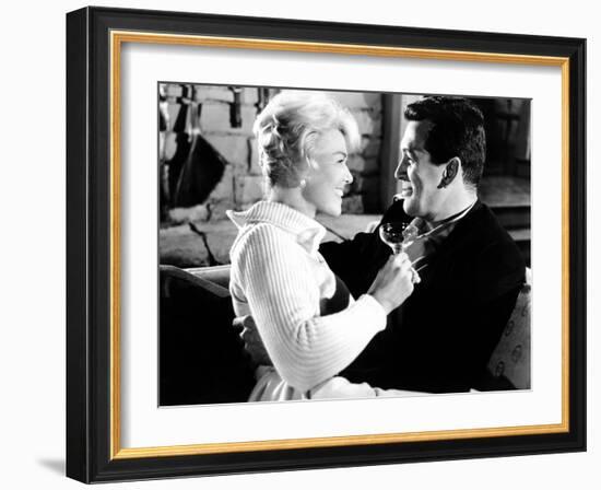 Pillow Talk, Doris Day, Rock Hudson, 1959-null-Framed Photo