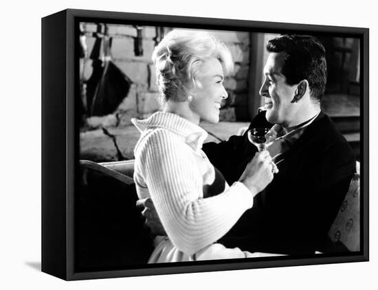 Pillow Talk, Doris Day, Rock Hudson, 1959-null-Framed Stretched Canvas