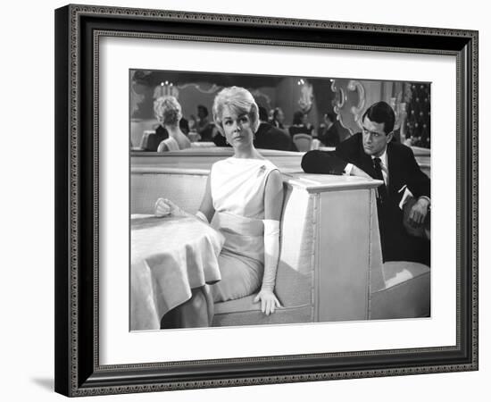 Pillow Talk, Doris Day, Rock Hudson, 1959-null-Framed Premium Photographic Print