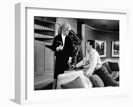 Pillow Talk, Doris Day, Rock Hudson, 1959-null-Framed Premium Photographic Print