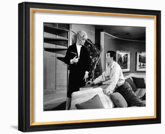 Pillow Talk, Doris Day, Rock Hudson, 1959-null-Framed Premium Photographic Print