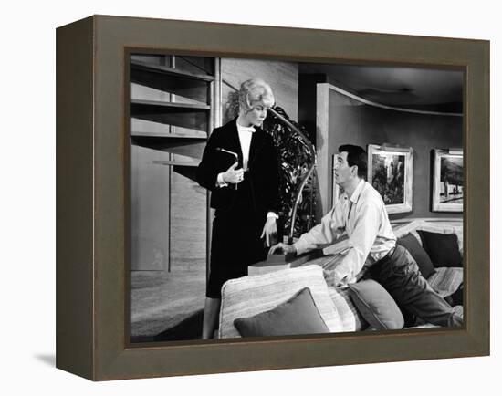 Pillow Talk, Doris Day, Rock Hudson, 1959-null-Framed Stretched Canvas