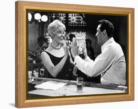 Pillow Talk, Doris Day, Rock Hudson, 1959-null-Framed Stretched Canvas