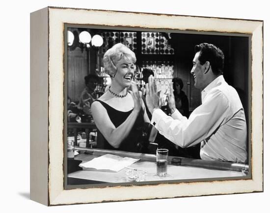 Pillow Talk, Doris Day, Rock Hudson, 1959-null-Framed Stretched Canvas