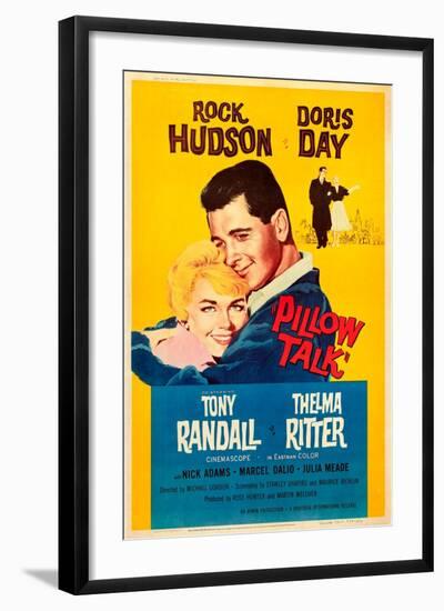 Pillow Talk, Doris Day, Rock Hudson, 1959-null-Framed Art Print