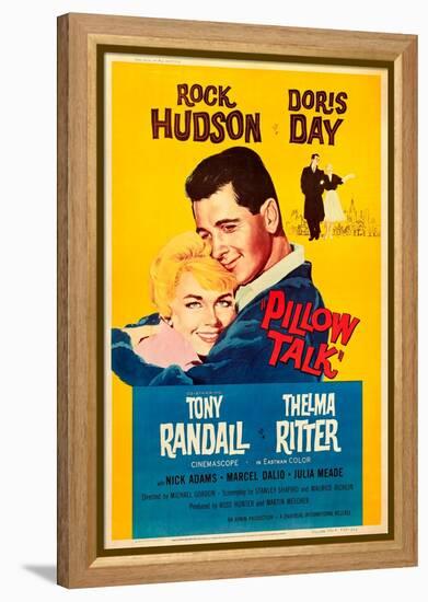 Pillow Talk, Doris Day, Rock Hudson, 1959-null-Framed Stretched Canvas