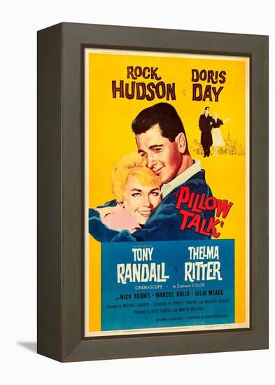 Pillow Talk, Doris Day, Rock Hudson, 1959-null-Framed Stretched Canvas