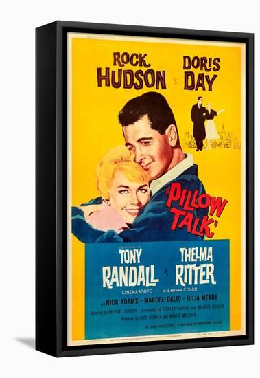 Pillow Talk, Doris Day, Rock Hudson, 1959-null-Framed Stretched Canvas