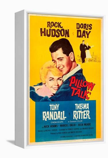 Pillow Talk, Doris Day, Rock Hudson, 1959-null-Framed Stretched Canvas