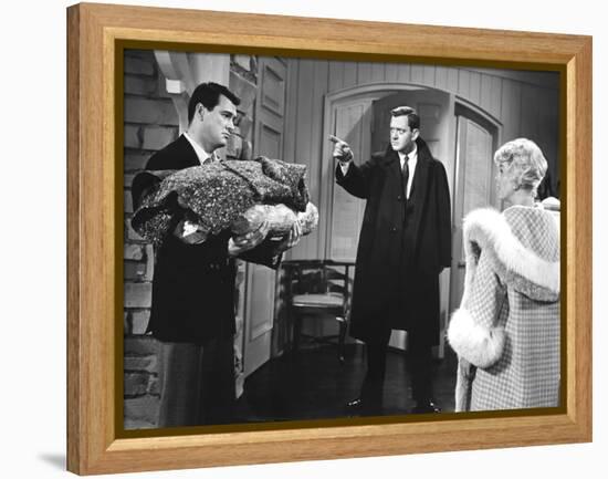Pillow Talk, Rock Hudson, Tony Randall, Doris Day, 1959-null-Framed Stretched Canvas