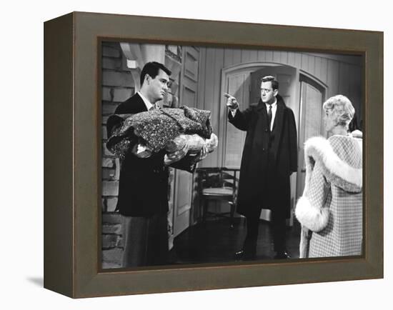 Pillow Talk, Rock Hudson, Tony Randall, Doris Day, 1959-null-Framed Stretched Canvas